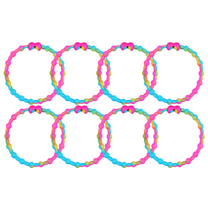 Tye Dye PRO Hair Ties: Easy Release Adjustable for Every Hair Type PACK OF 8