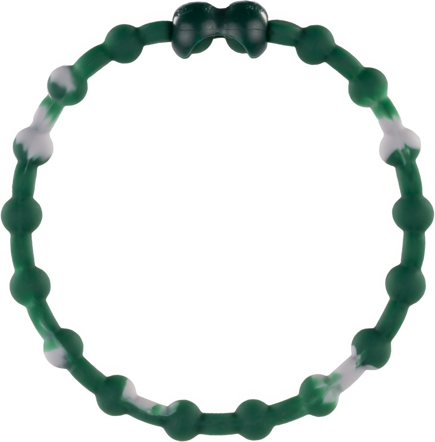 Marble Forest Green Hair Ties (6-Pack): Nature's Elegance for Every Style