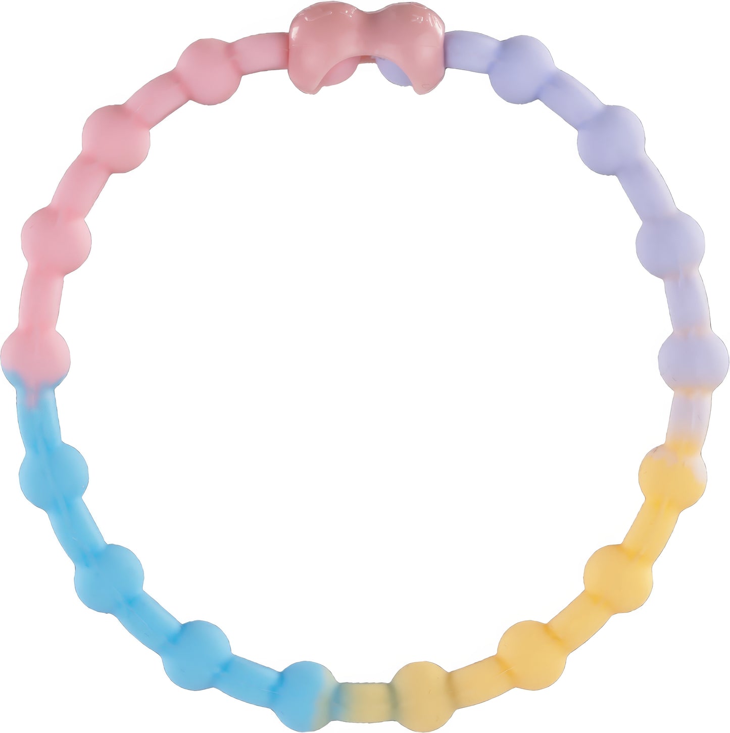 Pastel Block Hair Ties (6-Pack): A Soft Touch of Color for Every Look