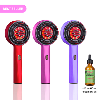 Glowera™ 3 in 1 Red Light Scalp Massager