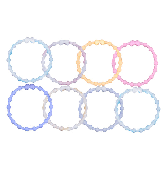 Sunrise Serenity Pack Hair Ties (8 Pack): Wash Your Hair in Soft Morning Light