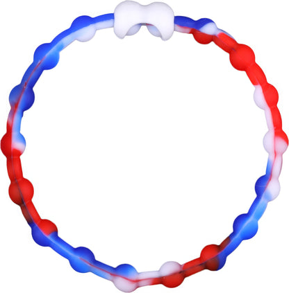 All-American Flair: Red, White &amp; Blue Hair Ties (6-Pack) - Show Your Patriotism in Style