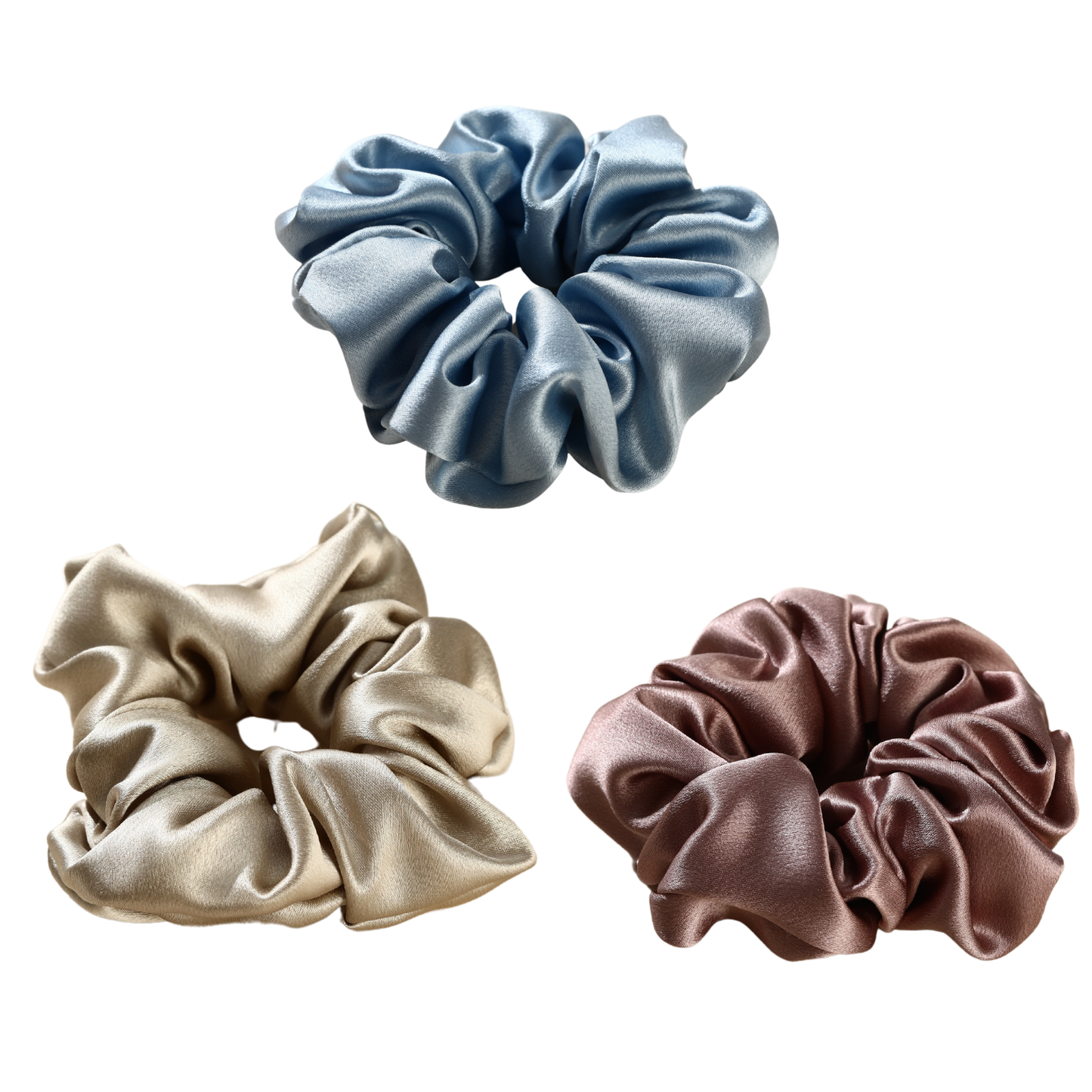 Roserel Mulberry Silk Celestial Midnight Scrunchie 3 Pack