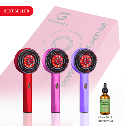 Glowera™ 3 in 1 Red Light Scalp Massager