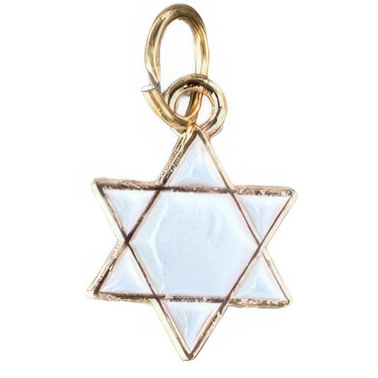 Star of David Keyhole Bracelet Charm