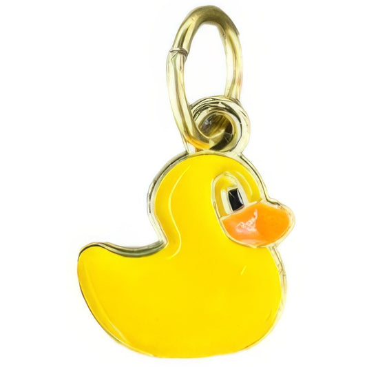 Yellow Rubber Duck Keyhole Bracelet Charm