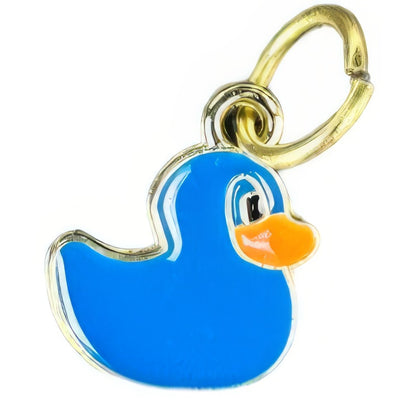 Blue Rubber Duck Keyhole Bracelet Charm