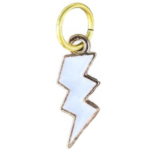 Lightning Bolt Keyhole Bracelet Charm