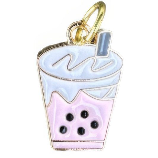 Bubble Tea Keyhole Bracelet Charm