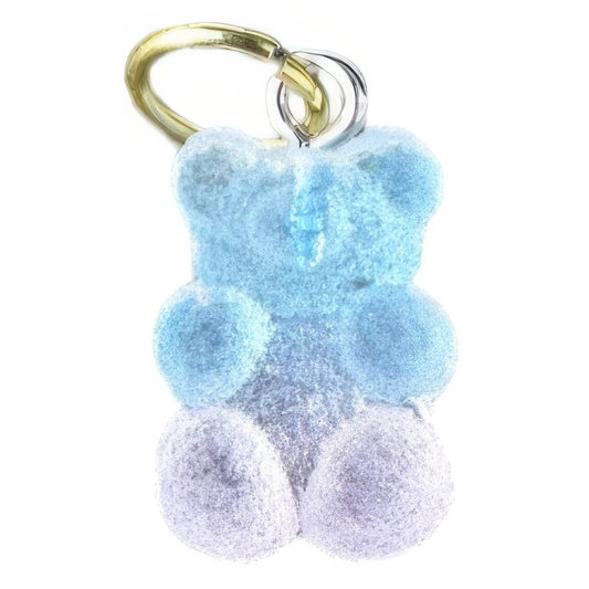 Blue Gummy Bear Keyhole Bracelet Charm