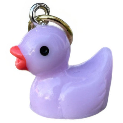 Lavender Duck Keyhole Bracelet Charm