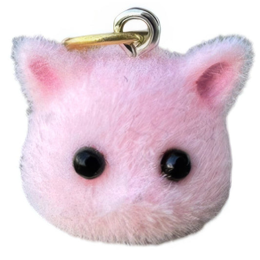 Pink Cat Keyhole Bracelet Charm