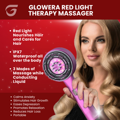 Glowera™ 3 in 1 Red Light Scalp Massager