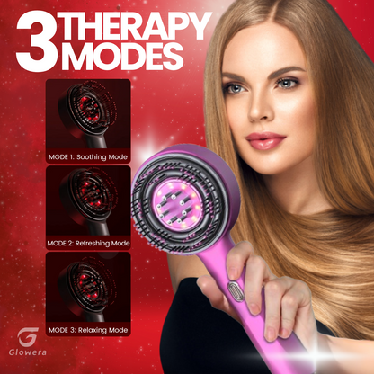 Glowera™ 3 in 1 Red Light Scalp Massager